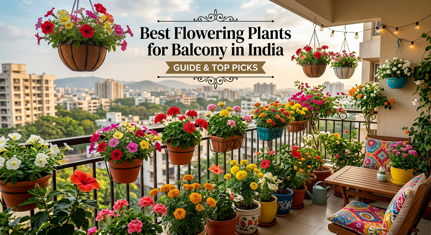 Best Flowering Plants for Balcony in India